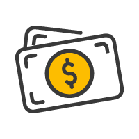 High trip cancellation expenses icon